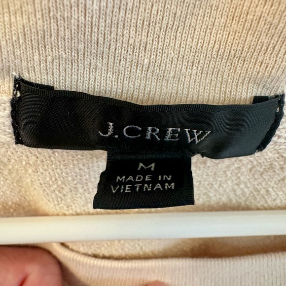 J. Crew Cream Cotton Sweatshirt - Picture 2 of 4